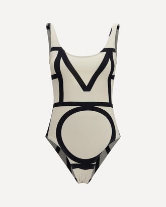 Toteme Monogram one-piece Swimsuit Female S