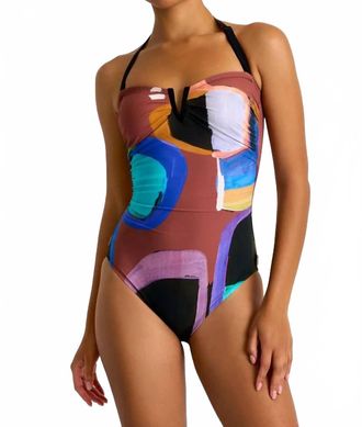 Shan Classique Classic Bandeau One-Piece In 953 Sunny