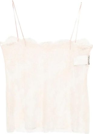 Alberta Ferretti Top - Dames - Tops zonder mouwen - Roze - XL - Satijn - Tops