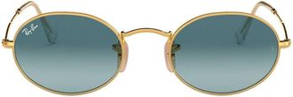 Ray-Ban RB3547 oval-frame sunglasses - unisex - Metal - 54 - Gold