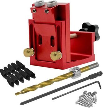OEM Juego Combinado De Taladro Y Posicionador De Ingletes De 9,0 Mm Para Carpinteros, Herramientas Auxiliares Para Taladrar Suelos De Madera