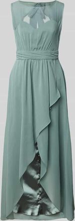 Swing Abendkleid mit Nahtreißverschluss in Lind, Größe 32