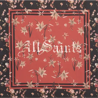 AllSaints Perta Silk Twill Scarf in Brown Multi at Nordstrom