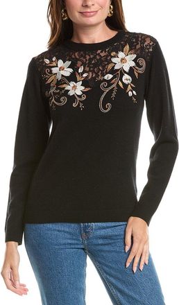 Johnny Was The Lace Wool & Cashmere-Blend Sweater