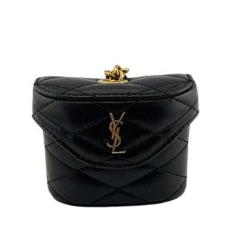 Saint Laurent Pre-owned Pouch - Dames - Pre-owned - Zwart - Maat: ONE Size Leer