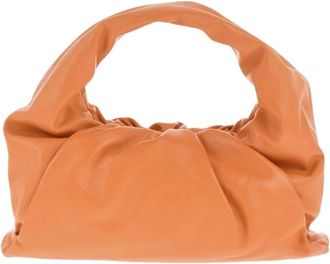 Bottega Veneta Oranje Leren Schoudertas - Dames - Handtassen - Oranje - ONE Size - Leer - Tassen