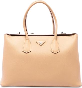Prada Pre-owned Prada Saffiano Cuir Turnlock Twin Satchel Ladies 236P4VYNV9FHJ7H1