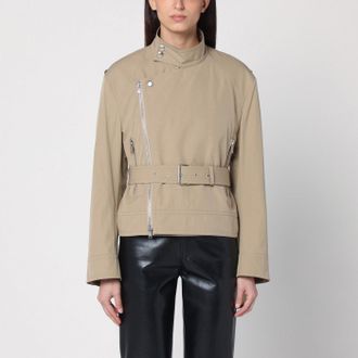 Bottega Veneta Giacca leggera con cintura beige