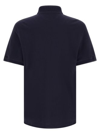 Brunello Cucinelli Cotton Piquet Polo Shirt - Navy