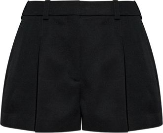 Givenchy Womens Wool Pleated Shorts