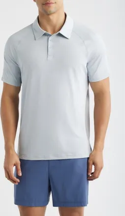 Zella Endurance Performance Polo in Blue Pearl at Nordstrom, Size Xx-Large