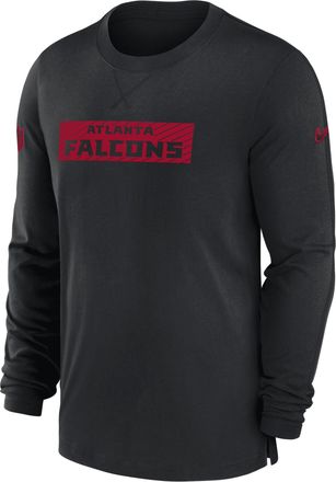 Nike Atlanta Falcons Sideline Player Team Issue Mens Nike Mens Dri-FIT Long-Sleeve Top in Black | 02FE00A96-B73