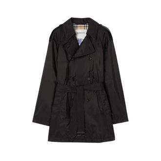 Burberry Leadenham Trenchcoat - Heren - Trenchcoats - Zwart - L - Polyester - Jassen