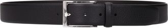 A.Testoni Testoni Zwart Leren Regular Riem