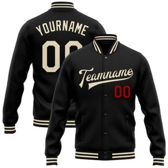 Generic Custom Fashion Varsity Jacket Cotton Blend Letterman Baseball Jacket Unisex Coats Personalized Name Number Personalized Bomber Jackets