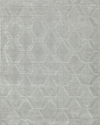 Exquisite Rugs Brunello Hand-Loomed Light Silver Rug, 4 x 6