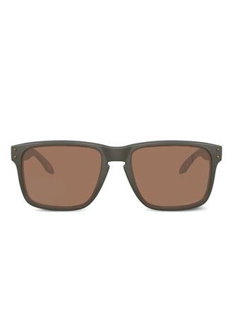 Oakley Holbrook XXL square-frame tinted sunglasses - unisex - Carbonium - 61 - Green