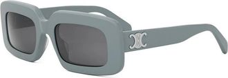 Celine Authentieke Triomphe Bril met Topkwaliteit - unisex - Zonnebrillen - Grijs - 53 MM - Accessoires