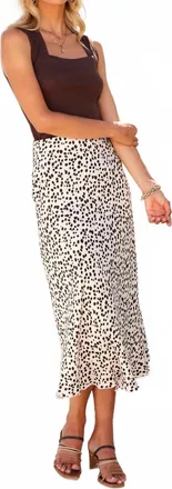 Fifteen Twenty Mia Bias Skirt In Print