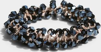 Simons Womens Faceted stone hair tie