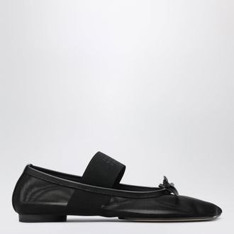 Maison Margiela Numeric Anatomic ballerina flats in nylon and leather black