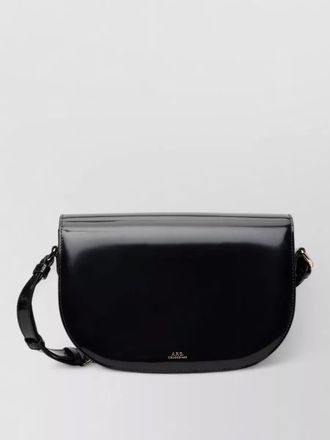 A.P.C. b side small leather shoulder bag
