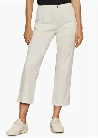 Sanctuary Womens Retreat Crop Pants In Chalk
