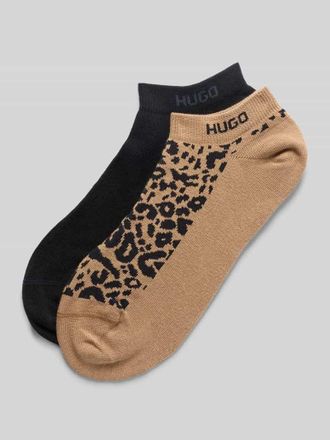 HUGO BOSS F&uuml;sslinge aus Baumwoll-Mix im 2er-Pack in Black, Gr&ouml;&szlig;e 35-38
