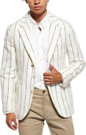 Brunello Cucinelli Linen, Silk, & Wool-Blend Blazer