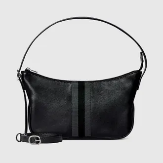 Gucci Lunetta Small Crossbody Bag, Black, Leather