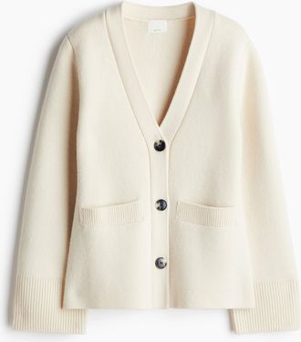 H&M Cardigan aus Wolle - White