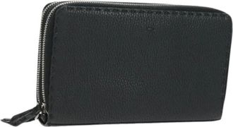 Fendi Pre-owned Wallets, female, Black, Size: ONE SIZE Pre-owned Leather Wallet