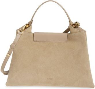 Ree Projects Medium Elieze Suede Top Handle Bag in Sandstone at Nordstrom