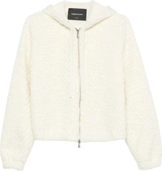 Fabiana Filippi Sudadera con cremallera completa - Sweatshirts & Hoodies - Mujer - Blanco - S