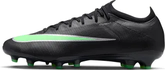 Nike Mens Mercurial Vapor 17 Elite Artificial-Grass Low-Top Soccer Cleats in Black | IO4252-001