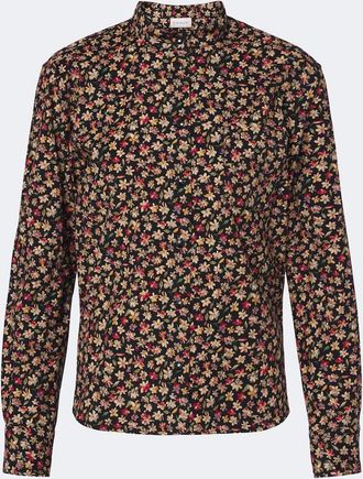Moncler Floral cotton corduroy shirt