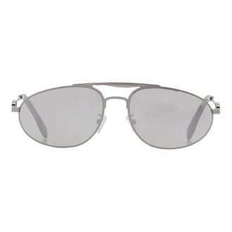 Fendi Aviator Silver Mirror Sunglasses - Silver