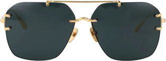 Linda Farrow Occhiali da sole Reyner in titanio - Oro