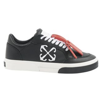 Off-white Sneakers, male, Black, Size: 7 US New Low Vulcanized Calf Lea