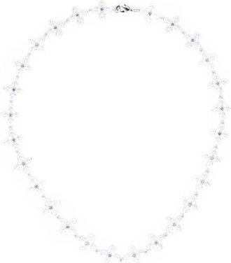 Darkai Ghotic Clover Flower Necklace