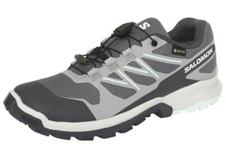 Salomon Trailrunningschuh SALOMON XA FLYER GORE-TEX W, Damen, Gr. 38,5, castlerock, alloy, bay, Synthetik, Textil, Schuhe Trailrunningschuh, wasserdicht