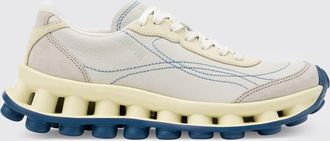Camper Pelotissima Bicolor Leather and Nubuck Low-Top Sneakers with Serrated Sole