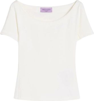 Max Mara Mujer, Camisetas, Blanco, Talla: M