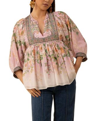 Hale Bob Silk-Blend Skyler Blouse