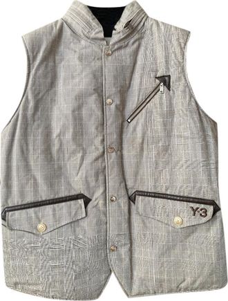 Yohji Yamamoto Y3 Yohji Yamamoto Prince of Wales Check Sleeveless Jacket Size XL