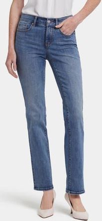 NYDJ Marilyn High Waist Cool Embrace Straight Leg Jeans in Majorca Bay at Nordstrom Rack, Size 00