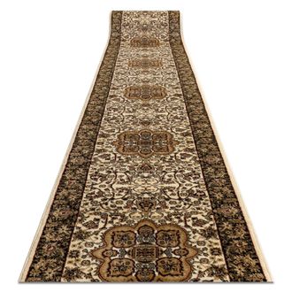 RugsX RugsX Heat-Set Royal Runner in Brown | Size: 90 cm x 410 cm
