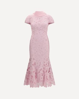 Self Portrait Lace midi Dress Female 8