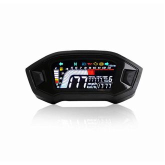 OEM Veloc&iacute;metro Y Tac&oacute;metro Para Motocicleta, Indicador Digital Lcd Universal, Medidor De Nivel De Combustible Para 1, 2 Y 4 Cilindros