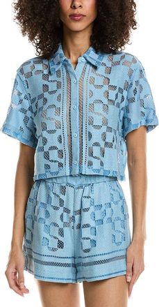 SIMKHAI Simkhai Makaia Cropped Shirt